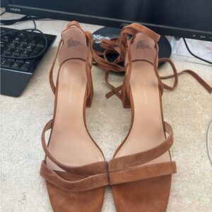 BCBGeneration Women's Tan Strappy Heels